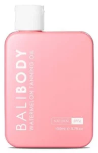 Масло для усиления загара с экстрактом арбузных косточек Bali Body Watermelon Tanning Oil SPF15, 100 мл