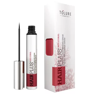 Органічна безгормональна сироватка для вій та брів Tolure Hairplus Red Coral,3ml