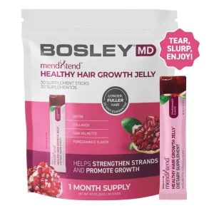 Диетическая добавка в форме желейной пластинки Bosley MendXtend, 30 шт.