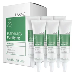 Матируюча маска для жирного волосся Lakme K.Therapy Purifying Matt Mask, 6х15 мл
