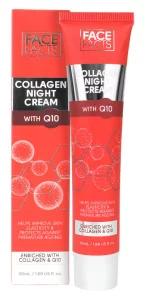 Нічний крем для шкіри обличчя з колагеном та коензимом Q10 Face Facts Collagen Night Cream, 50 мл