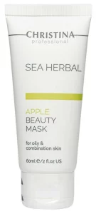 Яблучна маска для жирної та комбінованої шкіри Christina Sea Herbal Apple Beauty Mask, 60 мл