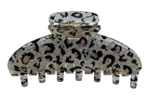 Большой краб для волос Emi Jay Big Effing Clip in Snow Leopard