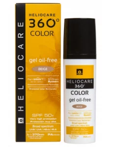 Солнцезащитный гель с тоном на водной основе Cantabria Heliocare 360º Gel Oil Free Color SPF 50+, 50 мл