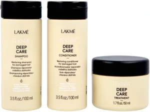 Дорожный набор для восстановления сухих и поврежденных волос Lakme Teknia Deep Care Travel Pack