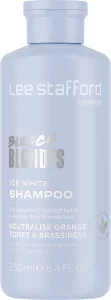 Шампунь для волос с синим пигментом Lee Stafford Bleach Blondes Ice White Toning Shampoo, 250 мл