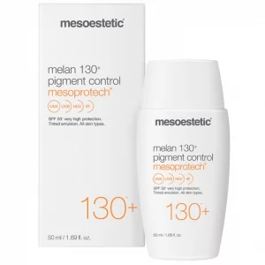 Депигментирующий крем с тоном Mesoestetic Melan 130+ Pigment Control SPF 50+, 50 мл
