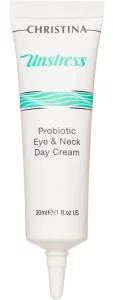 Дневной крем для кожи вокруг глаз и шеи Christina Unstress Probiotic Eye&Neck Day Cream SPF 8, 30 мл