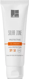 Сонцезахисний зволожуючий крем із тоном Dr.Kadir Solar Zone Moisturizing CC Cream SPF 50+, 75 мл
