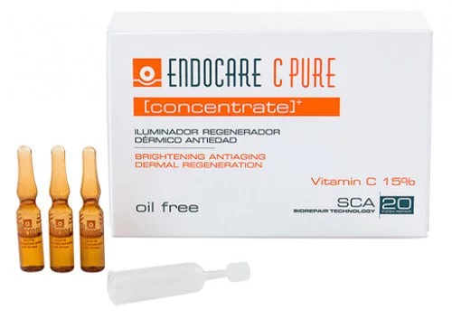 Регенерирующий омолаживающий концентрат для лица Cantabria Endocare C Pure Concentrate, 14 мл