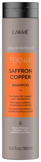Шампунь для обновления цвета медных оттенков волос Lakme Teknia Color Refresh Saffron Copper Shampoo, 300 мл