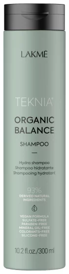 Шампунь для волос ежедневного использования Lakme Teknia Organic Balance Shampoo, 300 мл