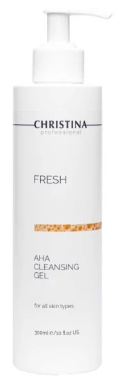 Очищающий гель с фруктовыми кислотами для всех типов кожи Christina Fresh AHA Cleansing Gel, 300 мл