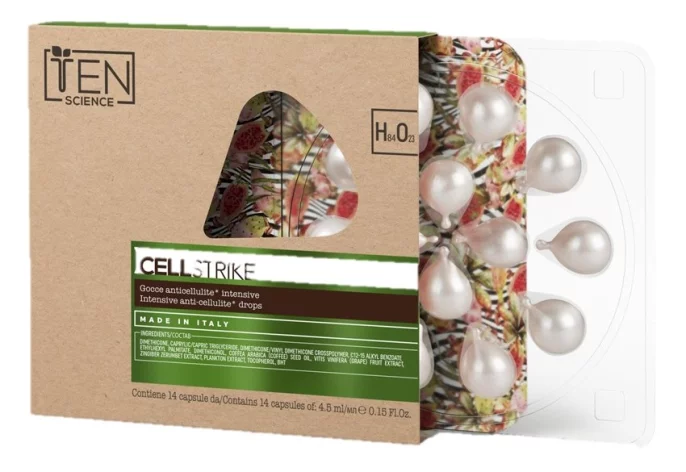 Інтенсивні Антицелюлітні капсули Ten Science Ten Intensive Anti-cellulite Drops, 14 капсул