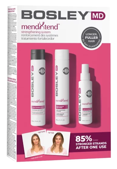 Набор для укрепления и питания волос Bosley MD MendXtend Strengthening System
