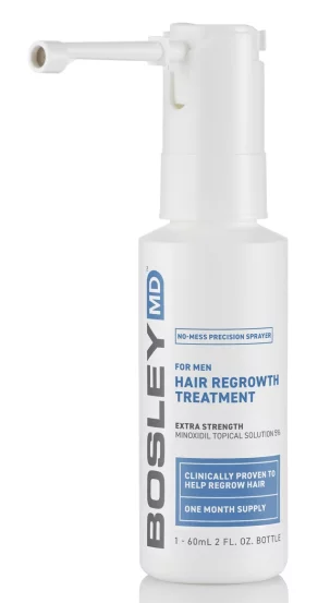 Спрей з міноксидилом 5% для відновлення росту волосся у чоловіків Bosley MD Hair Regrowth Treatment for Men, 2х60 мл