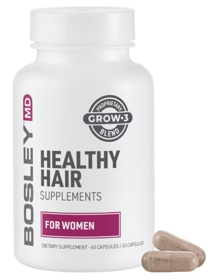 Диетическая добавка для роста здоровых волос у женщин Bosley Healthy Hair Growth Supplements, 60 капсул
