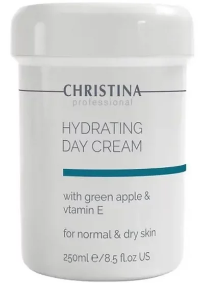 Увлажняющий крем с яблоком и витамином Е для нормальной и сухой кожи Christina Green Apple Hydrating Day Cream, 250 мл