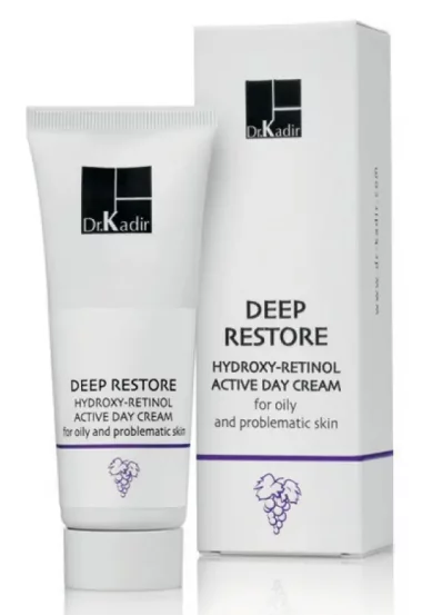 Дневной крем для жирной и проблемной кожи Dr.Kadir Deep Restore Hydroxy-Retinol Active Day Cream, 75 мл