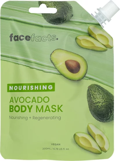 Живильна грязьова маска для тіла Авокадо Face Facts Nourishing Avocado Body Mask, 200 мл