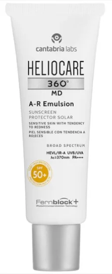 Сонцезахисна емульсія для шкіри схильна до почервоніння Cantabria Heliocare 360 ​​MD A-R Emulsion SPF 50+, 50 мл