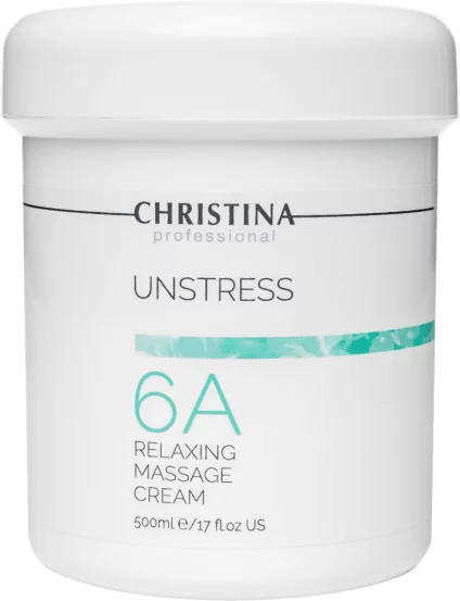 Расслабляющий массажный крем для лица (шаг 6а) Christina Unstress Relaxing Massage Сream, 500 мл