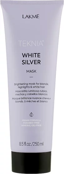 Тонкувальна маска для нейтралізації жовтого відтінку Lakme Teknia White Silver Mask, 50 мл