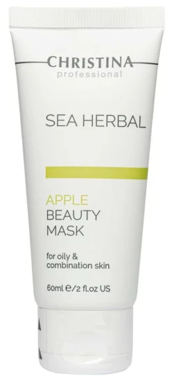 Яблочная маска для жирной и комбинированной кожи Christina Sea Herbal Apple Beauty Mask, 60 мл