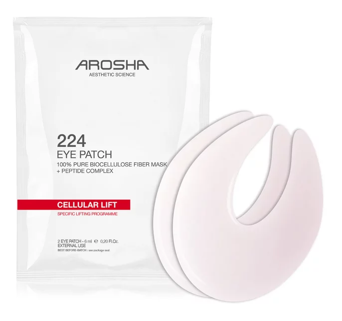 Пептидні ліфтингові патчі для контуру очей Arosha 224 Cellular Lift Eye Patch, 4х6 мл