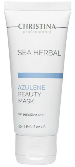 Азуленовая маска красоты для чувствительной кожи Christina Sea Herbal Azulene Beauty Mask, 60 мл