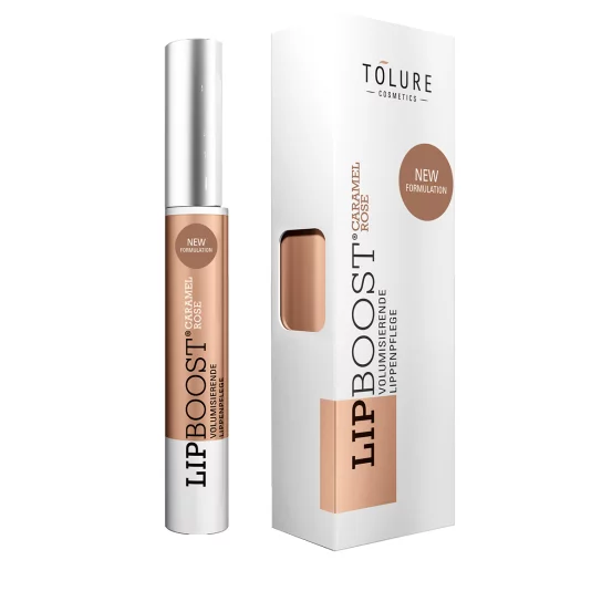 Нюдовий блиск для губ Tolure lip boost Caramel Rose, 6 мл
