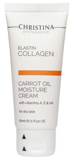 Морквяний крем для сухої шкіри Christina Elastin Collagen Carrot Oil Moisture Cream, 60 мл