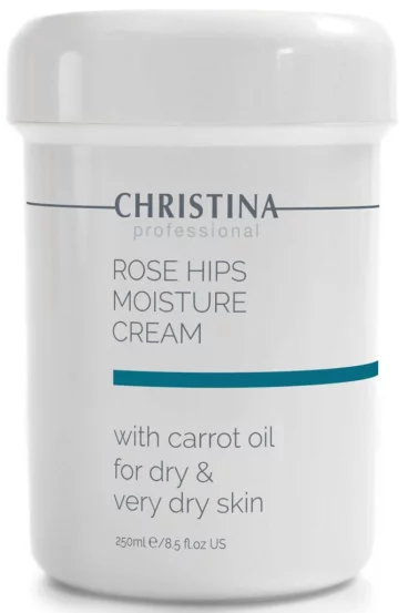 Увлажняющий крем с маслом шиповника и моркови для сухой кожи Christina Rose Hips Moisture Cream with Carrot Oil, 250 мл