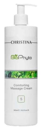 Успокаивающий массажный крем для лица (шаг 5) Christina Bio Phyto Comforting Massage Cream, 500 мл
