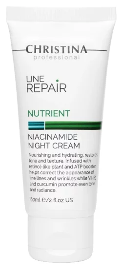 Восстанавливающий ночной крем для лица с ниацинамидом Christina Line Repair Nutrient Niacinamide Night Cream, 60 мл