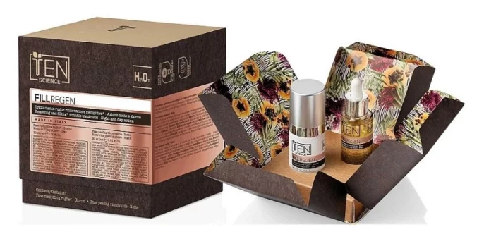 Регенерирующий дуэт День-Ночь для борьбы с морщинами Ten Science Fill Regen Wrinkle Treatment, 2х30 мл