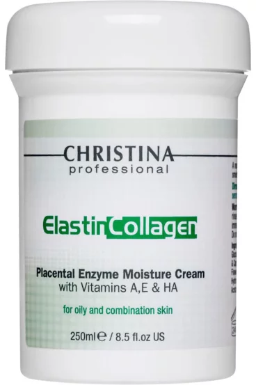 Плацентарный крем для жирной кожи Christina Elastin Collagen Placental Enzyme Moisture Cream, 60 мл