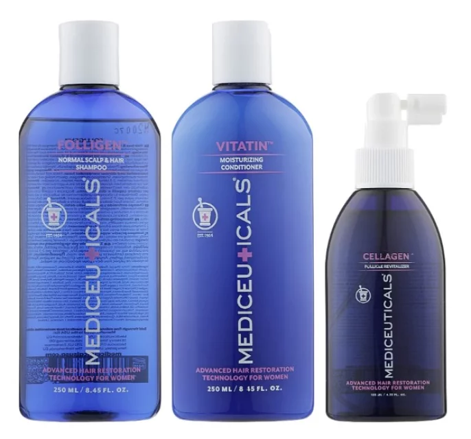 Набор для стимулирования роста тонких волос Mediceuticals Fine Thinning Hair Advanced Hair Restoration Kit