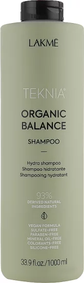Шампунь для волос ежедневного использования Lakme Teknia Organic Balance Shampoo, 300 мл