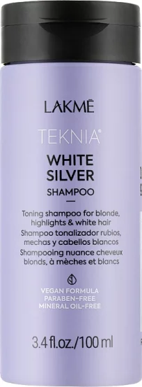 Тонуючий шампунь Lakme Teknia White Silver Shampoo, 100 мл