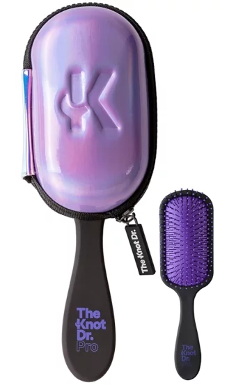 Эргономичная расческа сиреневая The Knot THE PRO Periwinkie with Holographic Headcase