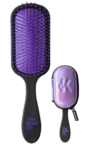 Эргономичная расческа сиреневая The Knot THE PRO Periwinkie with Holographic Headcase
