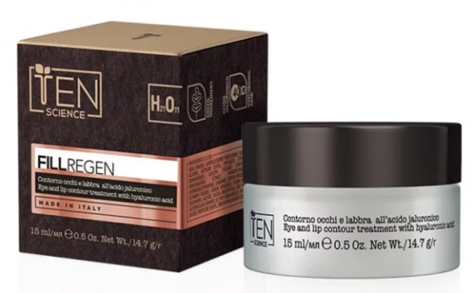 Крем против морщин для глаз и губ с гиалуроновой кислотой Ten Science Fill Regen Eye & Lip Contour Treatm. With Hyaluronic Acid, 15 мл