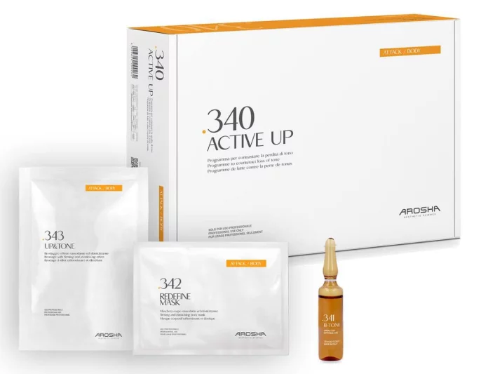Лифтинговый набор для укрепления и тонизирования кожи Актив ап 4 проц Arosha 340 Active Up 4 пр