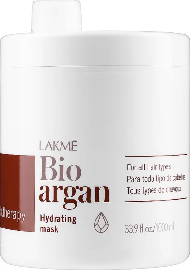 Зволожуюча маска з аргановим маслом Lakme K.Therapy Bio-Argan Hydrating Mask, 250 мл