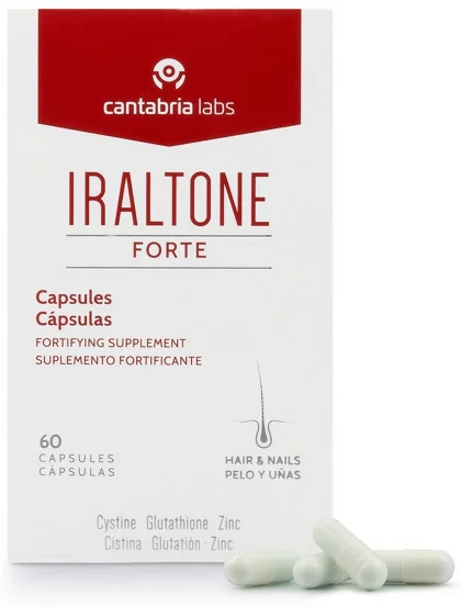 Капсули для лікування ослабленого волосся та нігтів Cantabria Iraltone Forte Capsules, 60 шт