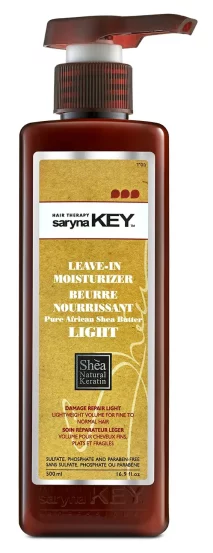 Крем для зволоження пошкодженого тонкого волосся полегшена формула Saryna Key Damage Repair Light Leave-In Moisturizer, 300 мл
