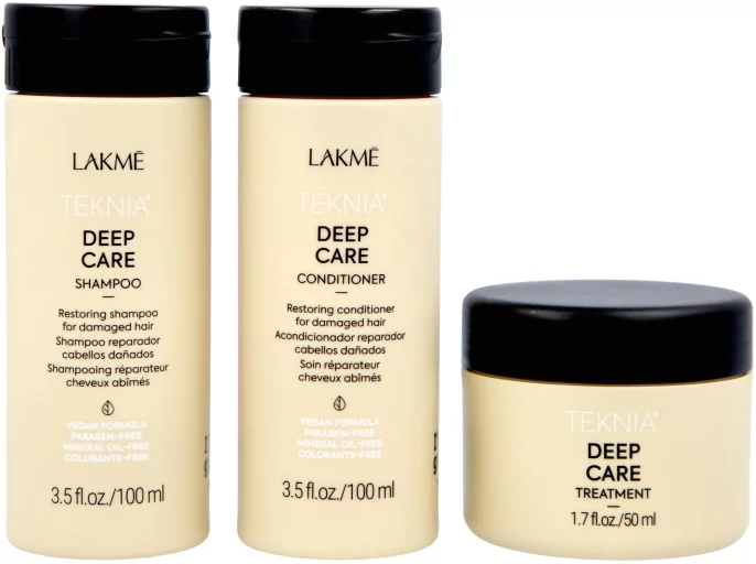 Дорожный набор для восстановления сухих и поврежденных волос Lakme Teknia Deep Care Travel Pack