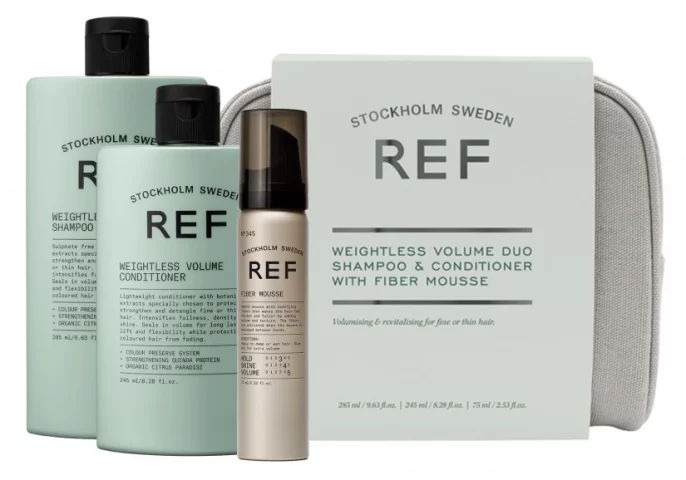 Набор с косметичкой "Для объема волос" REF Beauty Bag Weightless Volume