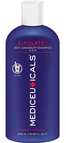 Шампунь против перхоти, себорейного дерматита и различных проблем кожи головы Mediceuticals X-Folate, 250 мл